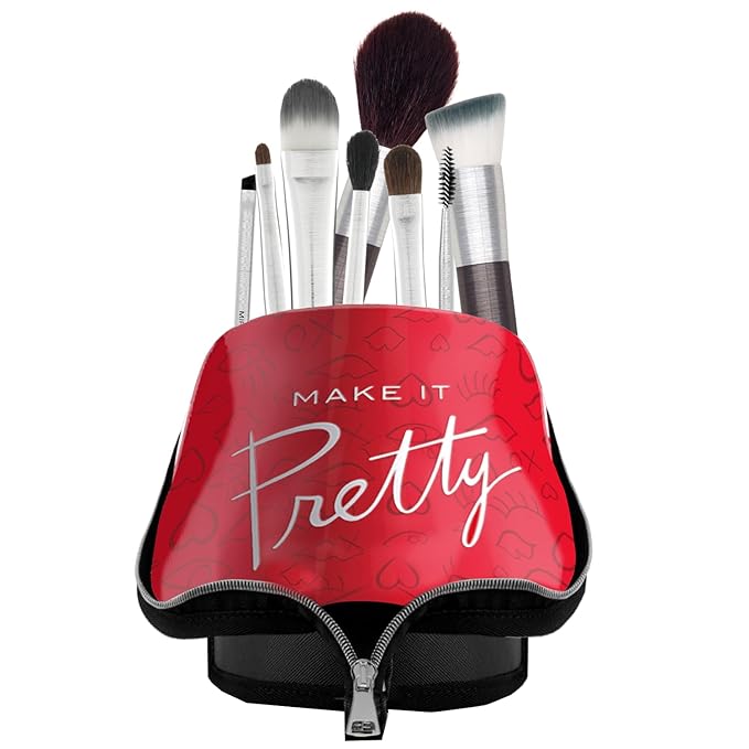 Mirabella Make It Pretty Professional Travel Brush Set and Travel Case-VivaGrace Women