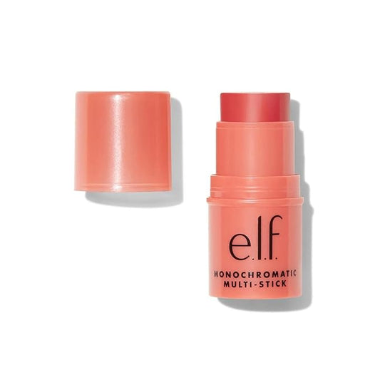 e.l.f. Monochromatic Multi Stick, Travel-Sized Luxuriously Creamy & Blendable Color For Eyes, Lips & Cheeks, Vegan & Cruelty-Free, Glimmering Guava-VivaGrace Women
