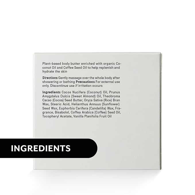 THE ACT Solid Coconut Body Butter – Organic Vegan Moisturizer with Shea & Almond Oils – Melts in Hands – Massage Balm for Dry Skin – Natural Skincare for Women & Men – 6 oz with Spatula-VivaGrace Women