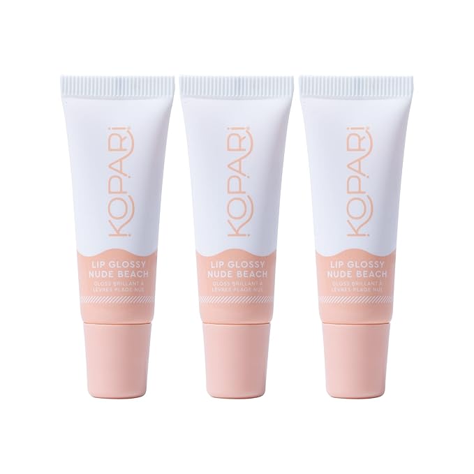 Kopari Nude Peach Lip Glossy 3pk-VivaGrace Women