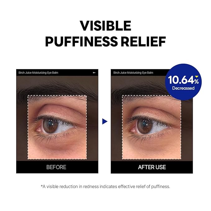 ROUND LAB Birch Juice Icy Cooling Eye Stick – Depuffing Glow Booster Balm for Puffy Eyes, Dark Circles, Fine Lines | On-the-Go Moisturizer | Korean Skincare | 0.35 oz-VivaGrace Women