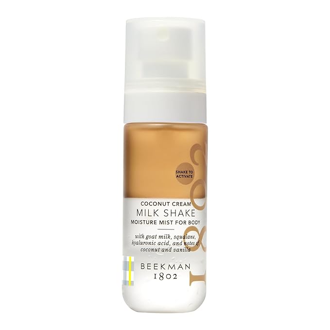Beekman 1802 Coconut Cream Milk Shake - Body Mist - 2.0 fl. oz - With Hyaluronic Acid & Jojoba Oil - Instantly Moisturizes, Hydrates & Softens - Good for Sensitive Skin - Cruelty Free-VivaGrace Women