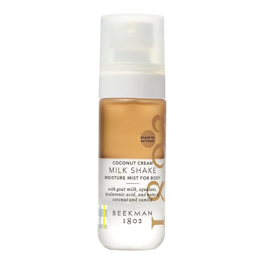 Beekman 1802 Coconut Cream Milk Shake - Body Mist - 2.0 fl. oz - With Hyaluronic Acid & Jojoba Oil - Instantly Moisturizes, Hydrates & Softens - Good for Sensitive Skin - Cruelty Free-VivaGrace Women