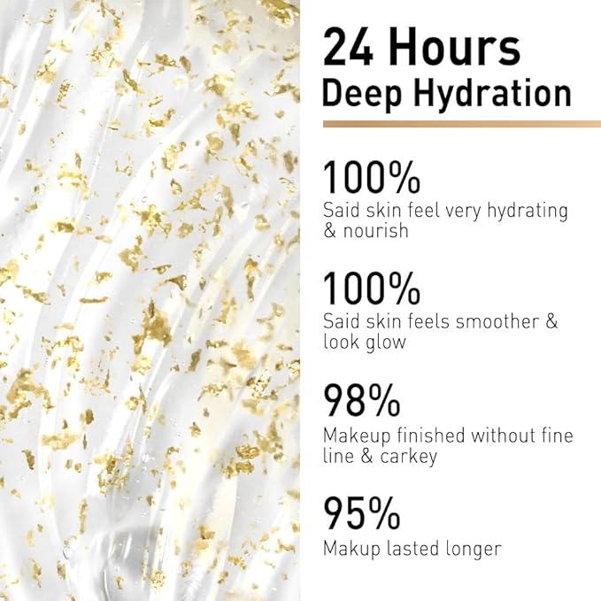 CATKIN Face Makeup Primer Base Ultra Hydrating Essense Natural Glow Finish for Dry Skin Blur Pores Infused with Black Truffle Serum & Hyaluronic acid Translucent Oil Free Formula-VivaGrace Women