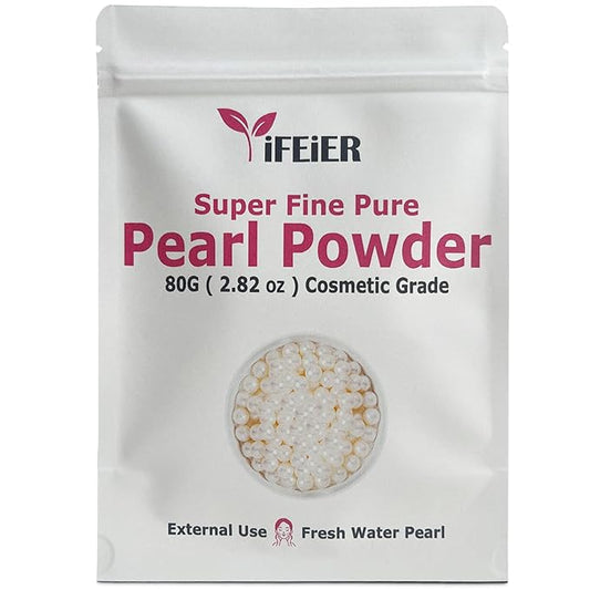 Pure Freshwater Pearl Powder for Skincare and Homemade Cosmetics Grade. 80g(2.82oz) SuperFine Pearl Powder for DIY lotions | creams | serums | making face mask, Natural and Oranic-VivaGrace Women