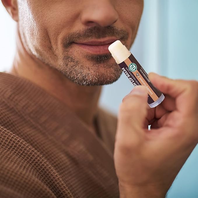 SPF Lip Balm 4-Pack by Earth's Daughter - Lip Sunscreen, SPF 15, Organic Ingredients, Coconut Flavor, Beeswax, Coconut Oil, Vitamin E - Hypoallergenic, Paraben Free, Gluten Free, New-VivaGrace Women