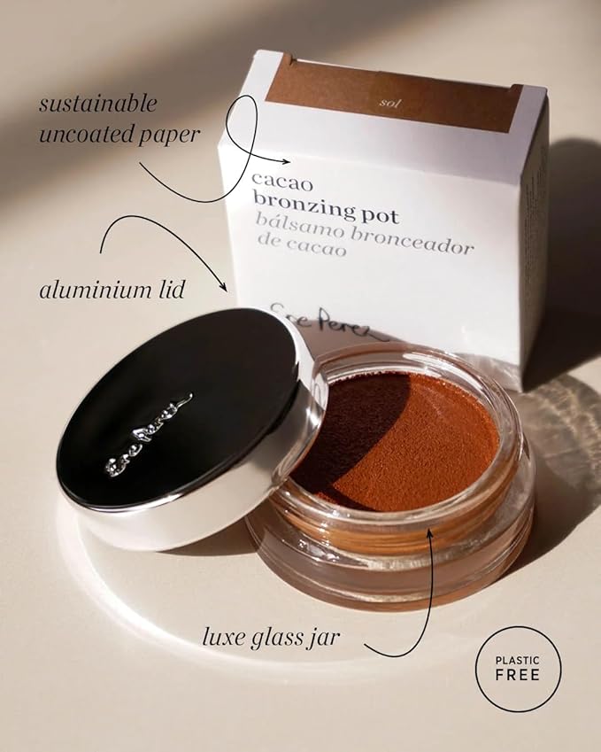Ere Perez - Cacao Bronzing Pot | Vegan, Cruelty-Free, Clean Beauty (Playa, 0.26 oz | 7.5g)-VivaGrace Women