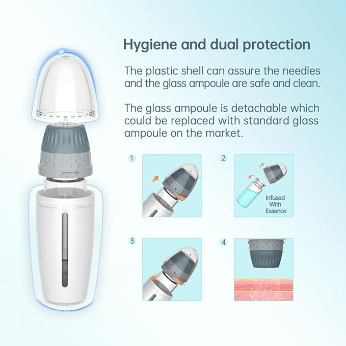 Hydra Needle Serum Applicator Tools Hydra Stamp,Professional Micro Needling Tools-VivaGrace Women