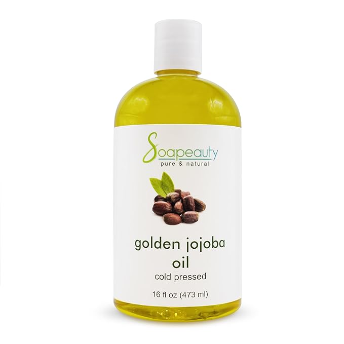 Soapeauty Golden Jojoba Oil | 100% Pure & Natural | Unrefined, Cold Pressed, Hexane Free | Moisturizing Oil for Skin, Face, Hair & Nails | 16 fl oz-VivaGrace Women