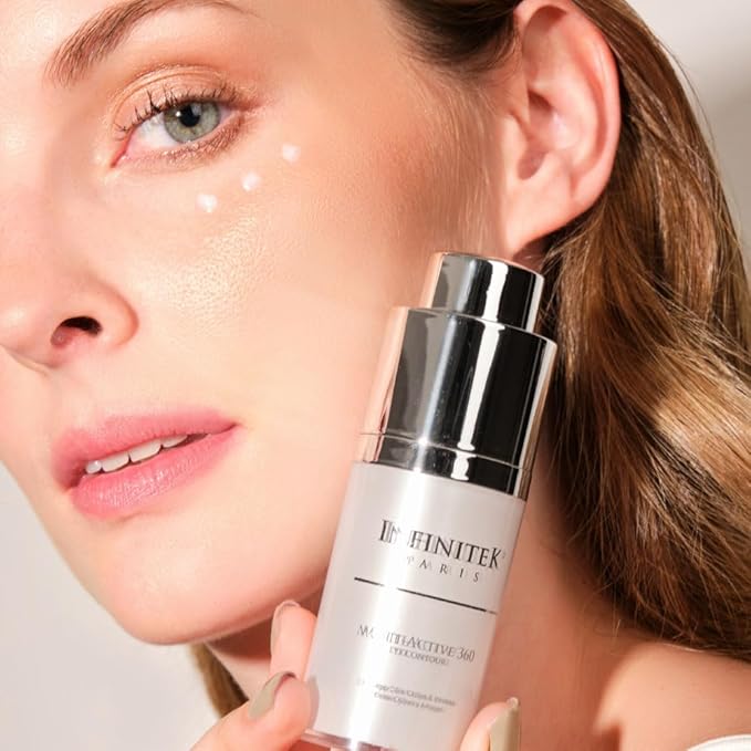Infinitek Paris Multi-Active Collagen Eye Cream & Retinol Serum Eye Contour - Anti Aging Eye Cream for Wrinkles, Under Eye Treatment for Dark Circles and Under Eye Wrinckle Repair. 0.50 Fl Oz-VivaGrace Women