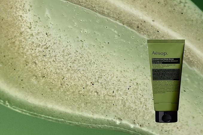Aesop Geranium Leaf Exfoliating Body Scrub | Smooth, Soft, Hydrated Skin | 6.2 oz / 180mL-VivaGrace Women