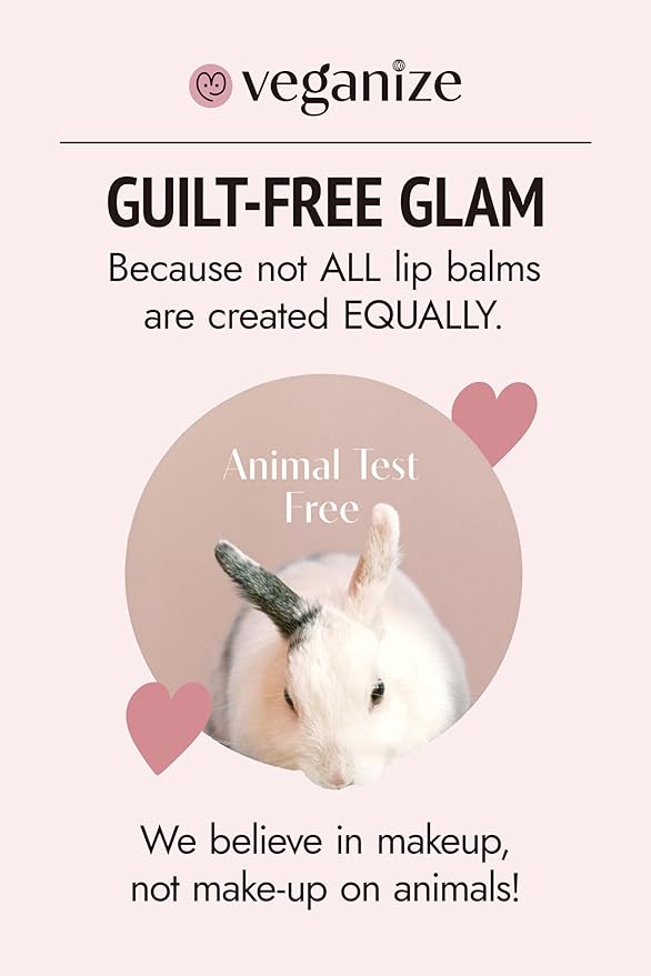 Veganize Collagen Lip Glass Balm | Hydrating Lip Balm in 9 Vibrant Colors | Moisturizing Lip Care Infused with Collagen Jelly Magic | No Animal Trial Lip Balm 0.06 oz (No. 3 Candy Apple)-VivaGrace Women