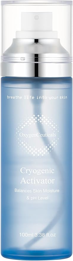 Cryogenic Activator (100ml / 3.38oz) – Facial Mist Toner for Hydrating, Soothing, and Cooling, Naturally Derived Deep Sea Water with Pure Oxygen, Suitable for All Skin Types-VivaGrace Women