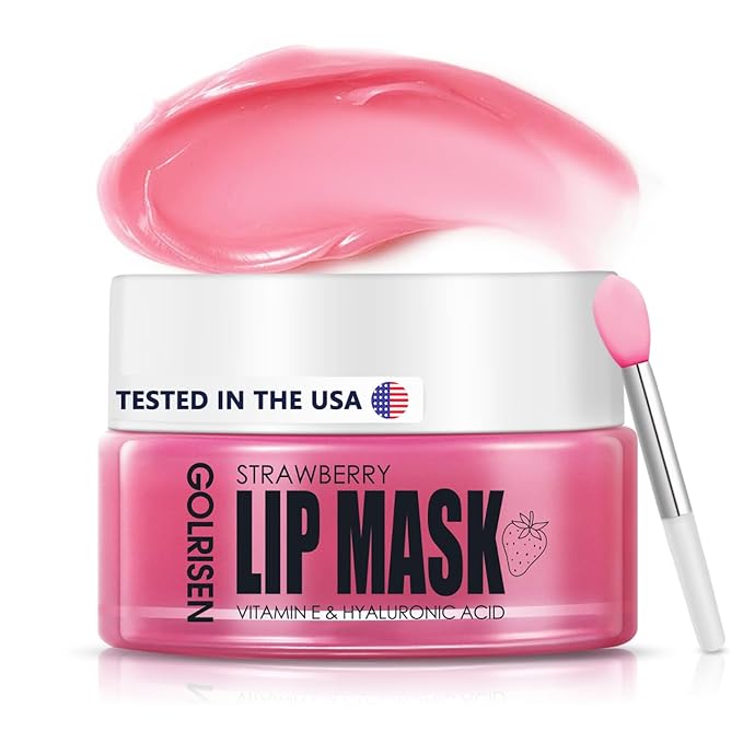 Lip Mask Hydrating - Plump & Repair Dry Lips | Lip Mask Overnight - Infused with Hyaluronic Acid & Vitamin E | Lip Sleeping Mask - Wake Up to Soft, Smooth Lips, 0.7 oz-VivaGrace Women