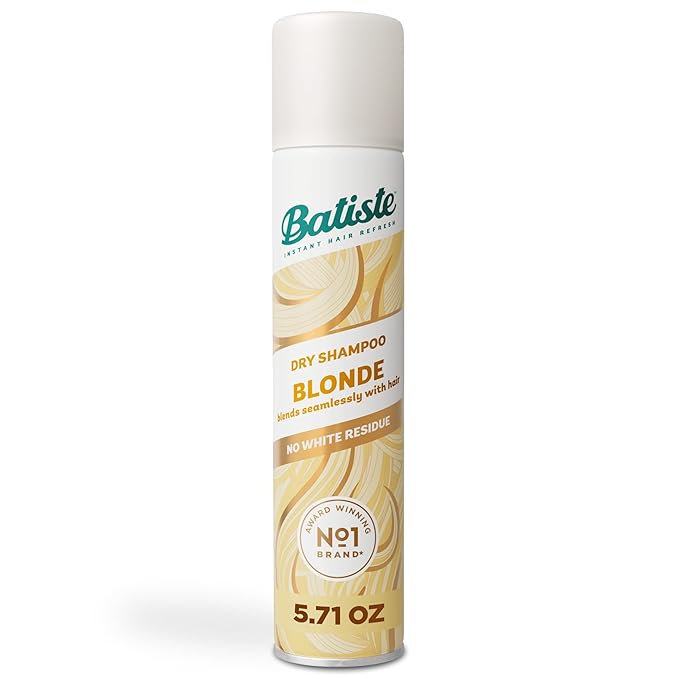Batiste Dry Shampoo for Blonde Hair, Refresh Hair and Absorb Oil Between Washes, Waterless Shampoo for Added Hair Texture and Body, 5.71 oz-VivaGrace Women