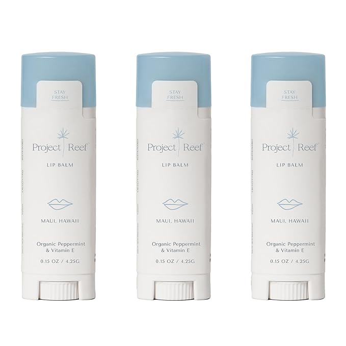 Herbal Peppermint Lipbalm, 3 Pack-VivaGrace Women