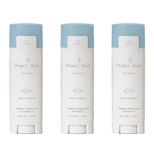 Herbal Peppermint Lipbalm, 3 Pack-VivaGrace Women