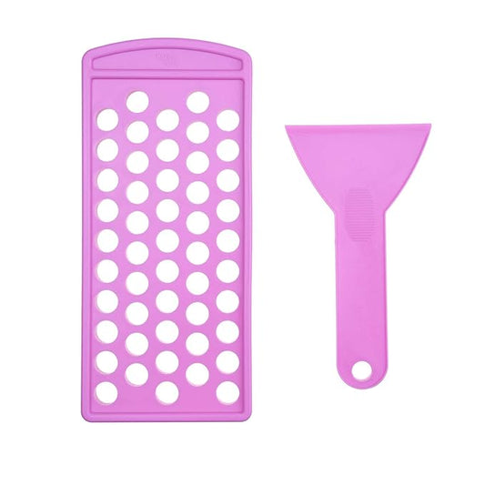 Lip Balm Filling Tray and Spatula Set - For 15mm Lip Balm Tubes ONLY - Instantly Fills 50 Standard 3/16 oz (5.5ML) with 15mm width Tubes-VivaGrace Women