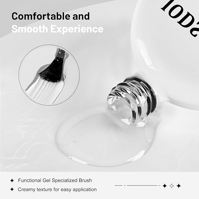 JODSONE 2Pcs 16.5ml Builder Gel Builder Nail Polish for Thickening Strengthener Building Extension and Keep The Nail Art Effect for A Longer Time and Nail Art Design Gift for Women-VivaGrace Women