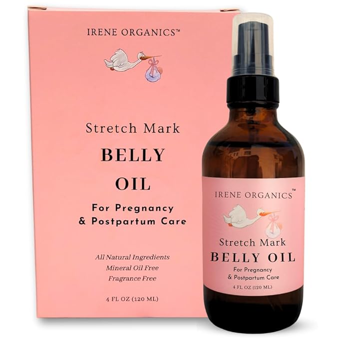 Organic Belly Oil for Pregnancy Stretch Mark Prevention and Treatment Award Winning Anti Stretch Mark Tummy Oil For Pregnancy and Postpartum - Hydrating Bump Serum-VivaGrace Women