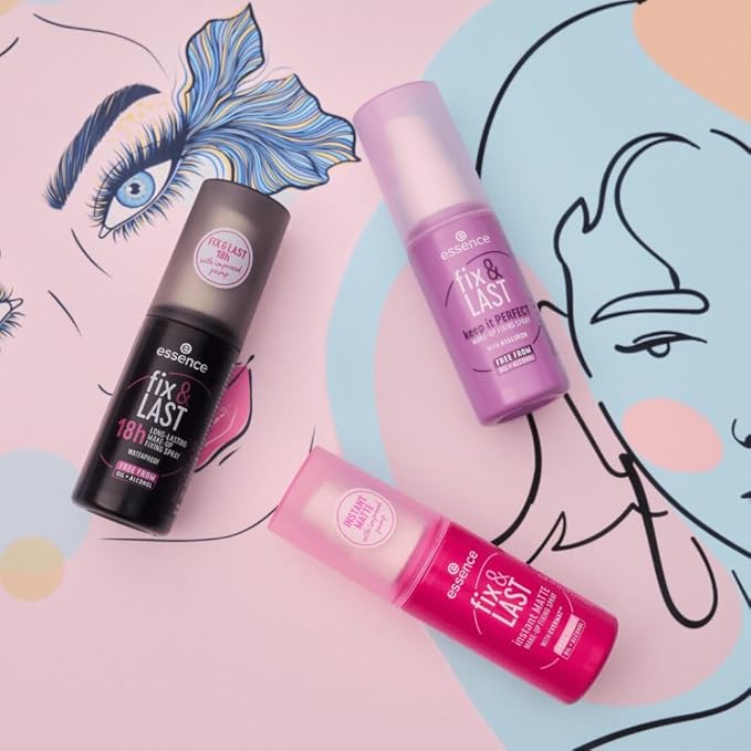 essence | Fix & Last Instant Matte Makeup Fixing Spray | Shine Control & Long-Wearing Formula | Vegan & Cruelty Free-VivaGrace Women