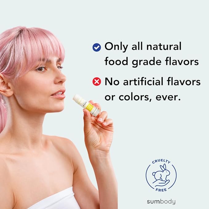 Lip Balm Beeswax Gift Set -Assorted Flavors, Shea & Coconut Butters Nourishing Soothing Lip Moisturizer for Dry Cracked Chapped Lips, Made in USA 100% Natural Ingredients, for women Men kids-VivaGrace Women