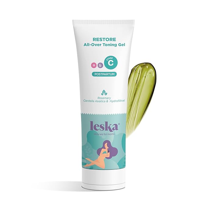 LESKA Maternity Post-Pregnancy Gel | STAGE C: RESTORE All-Over Toning Gel (Postpartum) | Part of a Complete 3 Part Pregnancy Skin Care System | New Mom Gifts (4oz)-VivaGrace Women
