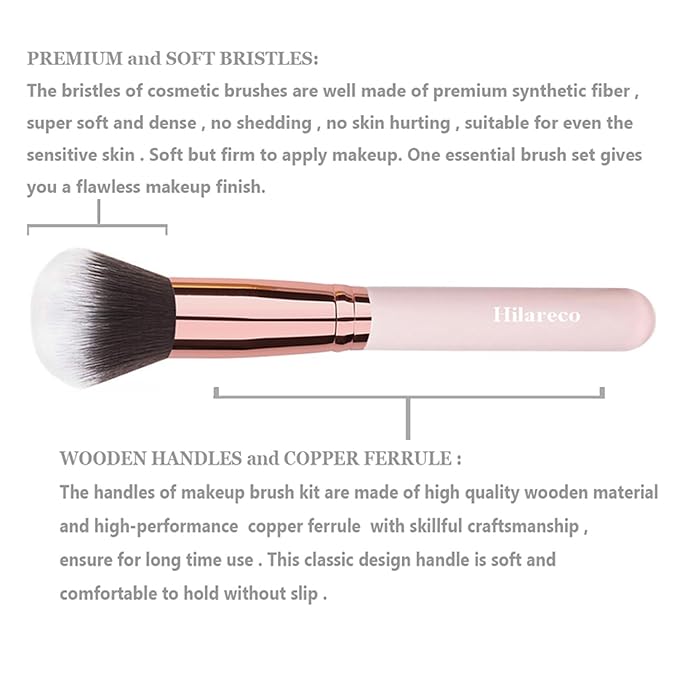 PHOERA Foundation, Full Coverage Foundation, PHOERA Primer, PHOERA Powder, PHOERA Makeup Set, Kabuki Makeup Brushes Foundation Brush Powder Brush,2 Pcs Makeup Sponge (103 Warm peach+104 Buff Beige)-VivaGrace Women
