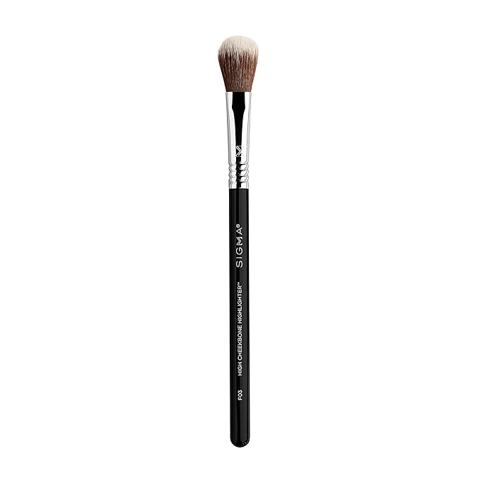 Sigma Beauty Professional F03 High Cheekbone Highlighter™ and Contouring Synthetic Face Makeup Brush with Sigmax® fibers for Buffing and Highlighting Nose, Chin and Cheekbones-VivaGrace Women