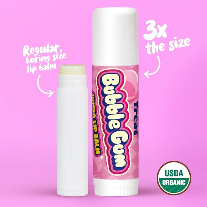 TREAT© Jumbo - Cruelty Free .50 OZ (BUBBLE GUM LIP BALM)-VivaGrace Women