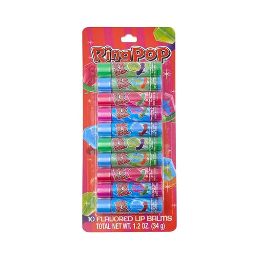 Taste of Beauty Flavored Lip Balm Sets | Make Great Gifts, Stocking Stuffers, Valentine's, Easter Basket Stuffers (Ring Pop)-VivaGrace Women