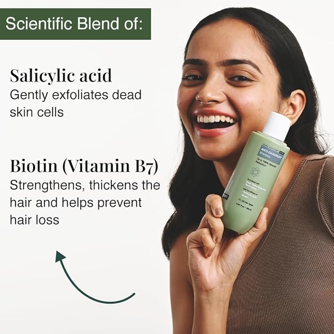 Bare Anatomy Expert Anti-Dandruff Shampoo Targets Oily Scalp And Sheds Dry Flakes Clears away dandruff flakes Relieves from excessive oil 8.4 Ounce-VivaGrace Women