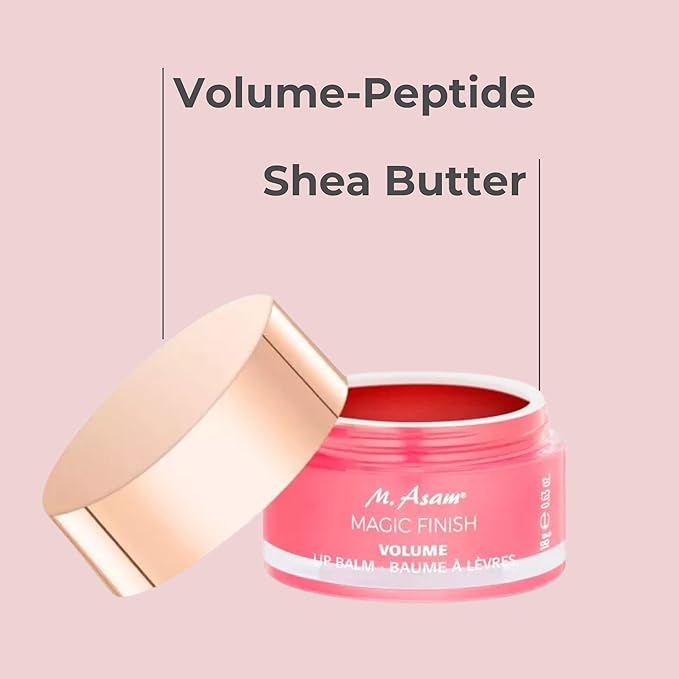 M. Asam MAGIC FINISH Volume & Repair Lip Balm Peachy-Rose (0.11 oz) - Lip balm for delicate shine & more volume with plumping & nourishing vitamin E & shea butter-VivaGrace Women