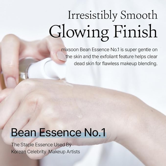 mixsoon Bean Essence, Vegansnail, Exfoliating Essence for face, Hydrating Korean Skin Care,Glassskin 1.69 fl.oz/50ml-VivaGrace Women