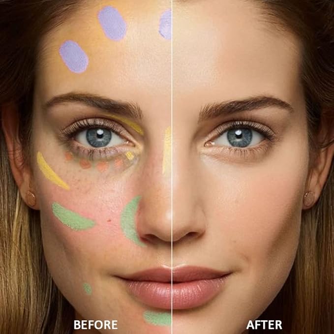 Concealer Cream Makeup Palette Color Corrector,Under Eye Brightener Concealer Dark Circle Concealer Palette,Waterproof Foundation Cream Based Makeup Palette Full Face Contour Kit for Beginners-VivaGrace Women