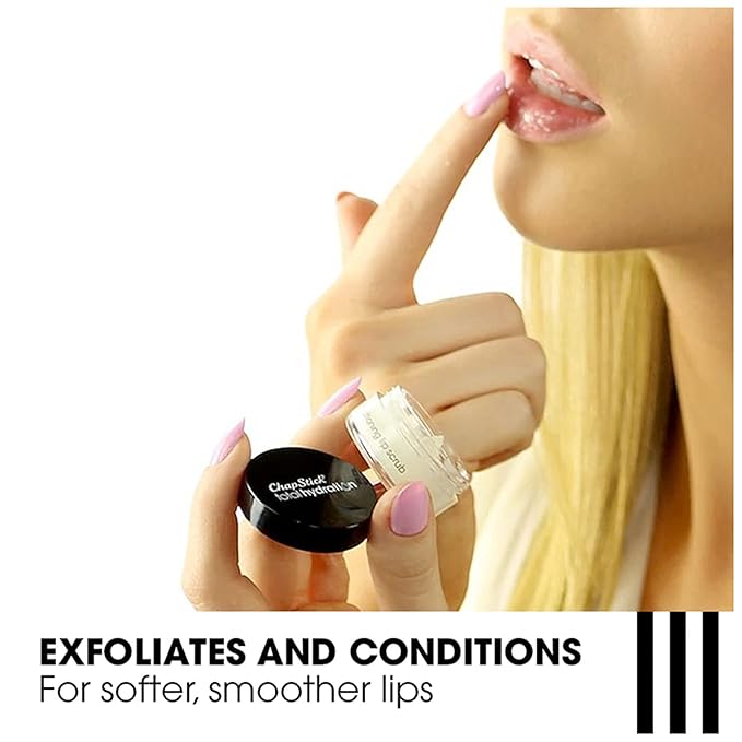 ChapStick Total Hydration Sugar Plum Flavor Conditioning Lip Scrub and Lip Exfoliator Jar - 0.27 Oz-VivaGrace Women