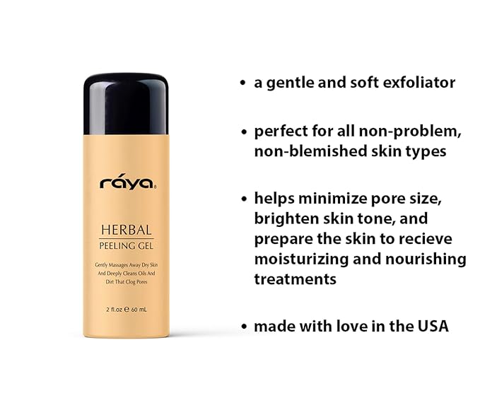 RAYA Herbal Facial Peeling Gel (110) | Gentle and Soft Exfoliator for Oily Skin | Helps Minimize Pores and Brighten Complexion-VivaGrace Women
