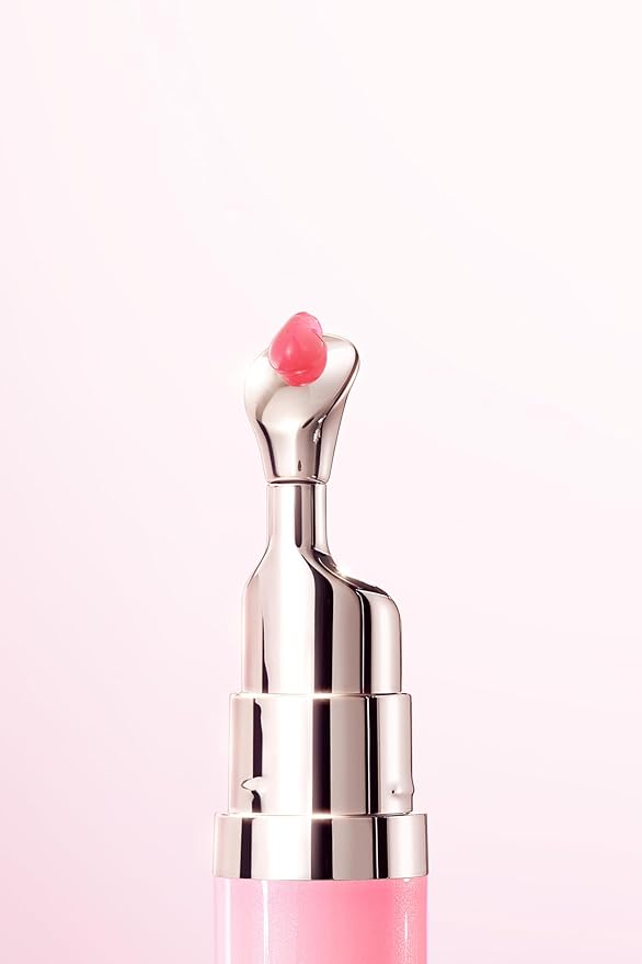 Hydrating Brightening Lip Serum, Nourishing Hydration Tinted Lip Stain, Plumping Lip Gloss with Polypeptide Squalane (01 Baby Pink)-VivaGrace Women