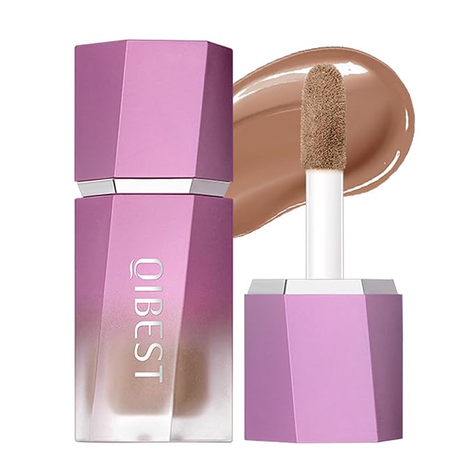 Soft Liquid Contour Stick, Liquid Face Bronzer Stick Built-in Sponge Tip, Cool Toned Liquid Contour for Women and Girl, Lightweight Blendable Cream Bronzer Stick Makeup,06 Brown-VivaGrace Women