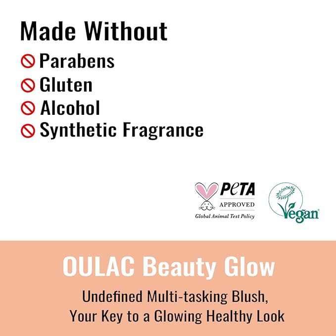 OULAC Matte Blush Makeup| Highly Pigmented Cream Blush| Natural Matte Glow| Shape & Highlight Face| Cruelty-Free Blush with Rose Oil| 08 The Miracle (matte bright coral) 4.8g-VivaGrace Women
