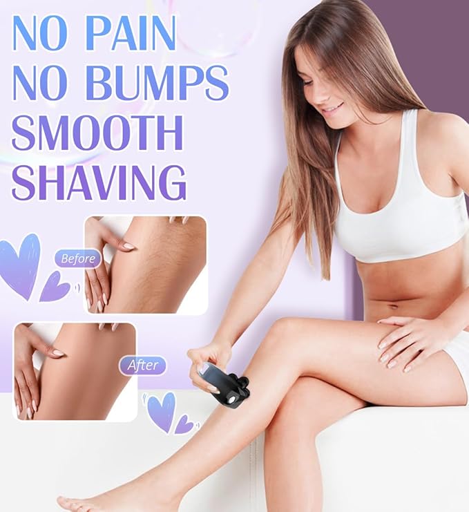 Electric Razors for Women,5 in 1 Womens Electric Leg Shaver Cordless Painless Facial Hair Removal for Arms and Underarms Bikini Trimmer,Portable and Safe Wet and Dry Use Women Shaver,White Black-VivaGrace Women