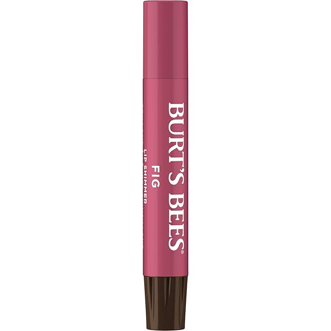 Burt's Bees Shimmer Lip Tint Set, Tinted Lip Balm Stick, Moisturizing for All Day Hydration with Natural Origin Glowy Pigmented Finish & Buildable Color, Fig (4-Pack)-VivaGrace Women