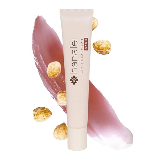 Hanalei Lip Treatment for Dry, Chapped Lips – Intensive Overnight Moisturizer with Kukui Oil, Shea Butter & Grapeseed Oil – Hydrating Balm for Healing Cracks – Natural Nude Tint, 15g – Cruelty-Free-VivaGrace Women