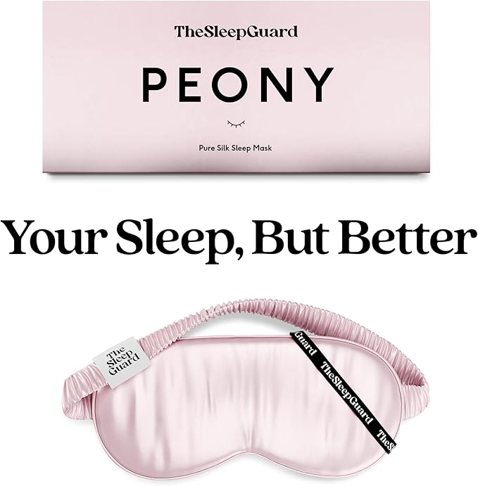 Pure Silk Sleep Mask [100% 6A Mulberry Silk, 22 Momme] Light Blocking Travel Essentials. Eye Masks for Sleeping. Black Oeko-Tex Blindfold. Eye Covers for Men & Women-VivaGrace Women