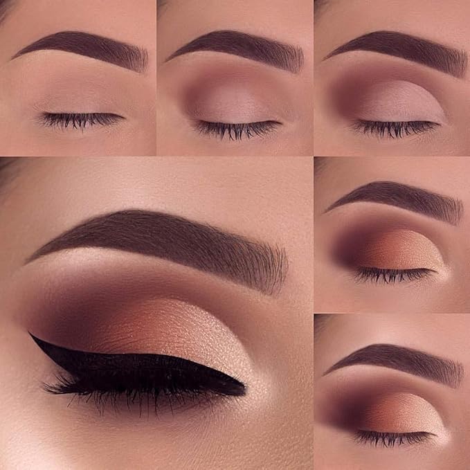 Professional Shader Eyeshadow Brush, EIGSHOW Flat Tapered Blending Brush with Dense Soft Bristles for Eye Shadow Application, for Cream Powder (E801)-VivaGrace Women