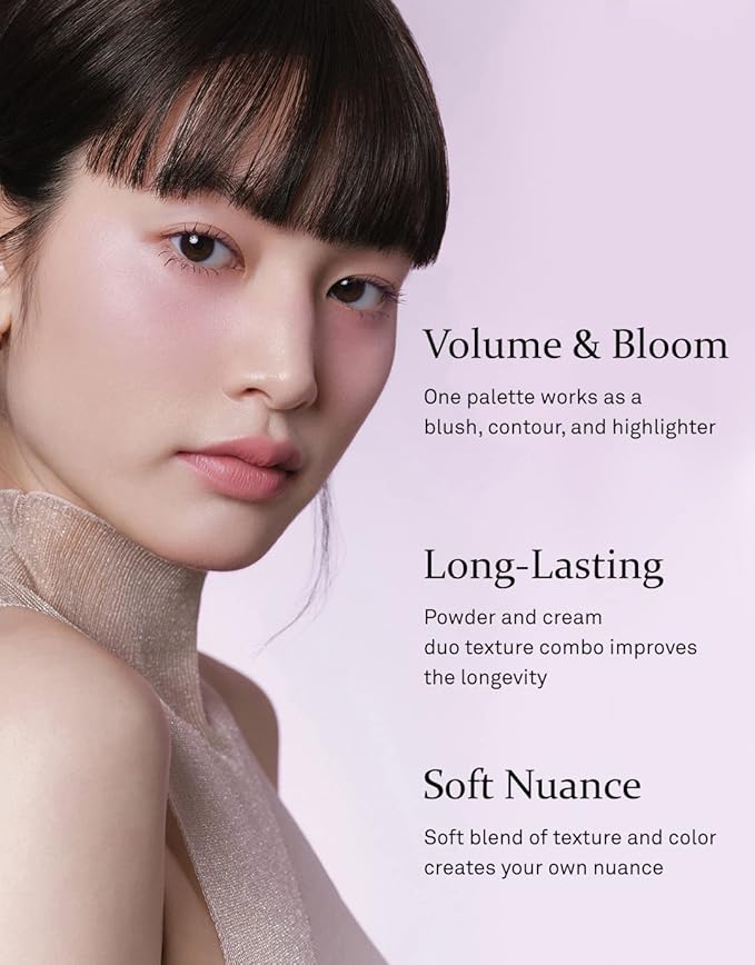 hince True Dimension Layering Cheek - Cream & Pressed Powder 2 Different Shades & Textures - Silky Seamless Long Lasting Blush Makeup - Muted Beige & Elegant Rose Beige (1, DREAMLIKE, L003)-VivaGrace Women