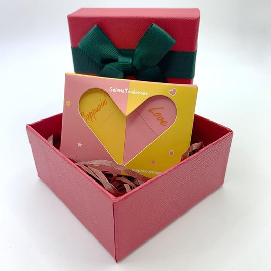 Heart Shaped Dual-use Deformable Lip Balm Stick - Honey, Peach. Repair, Keep Lips Moisturized,red gift box，Gifts-VivaGrace Women