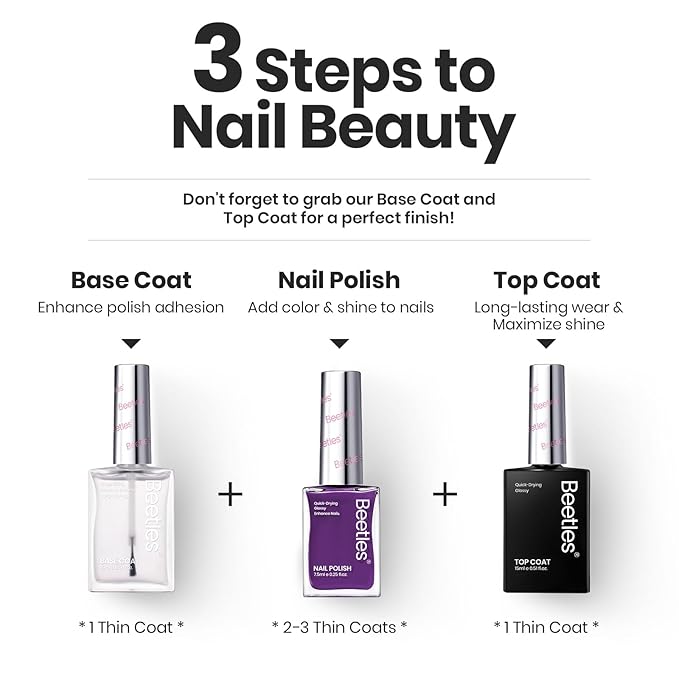 Beetles Nail Polish Set, 6 Colors Jelly Nail Polish Kit Pink Red Black Blue Green Purple Sheer Jelly Quick Dry Fingernail Polish Syrup Nails Enchanted Night Gifts for Women Salon DIY Manicure Kit