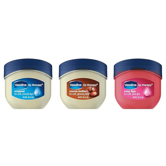 Vaseline, Rosy Lips, Lip Therapy.25 OZ, (Pack of 3), Violet, 75.0Ounce-VivaGrace Women