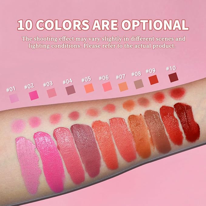 Liquid Blush, Long-lasting & Blendable Liquid Blush for High-Pigment Color, Achieve a Soft, Dewy, Healthy Natural Finish (09-Blood Orange, 0.2 Ounce)-VivaGrace Women